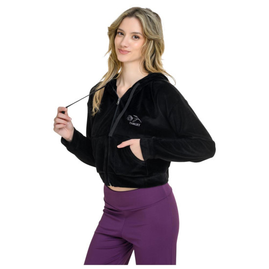 Target Γυναικεία ζακέτα Hooded Velour Crop Jacket Target Γυναικεία ζακέτα Hooded Velour Crop Jacket